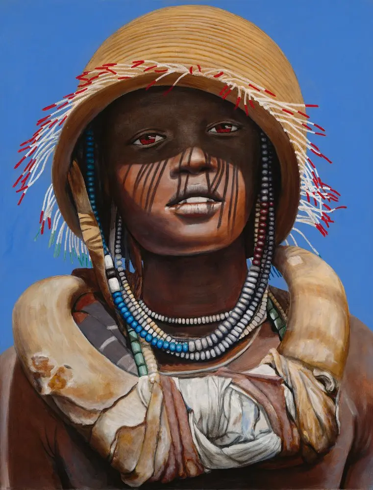 Omo Child with Cowhorn Necklace