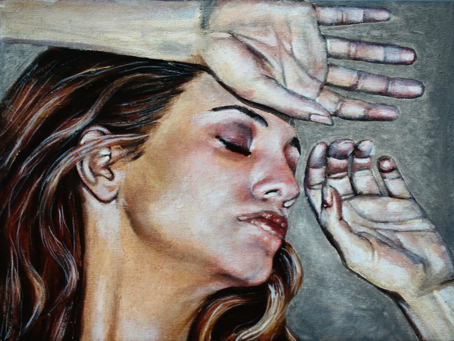 Study For Kelli With Chrysanthemums