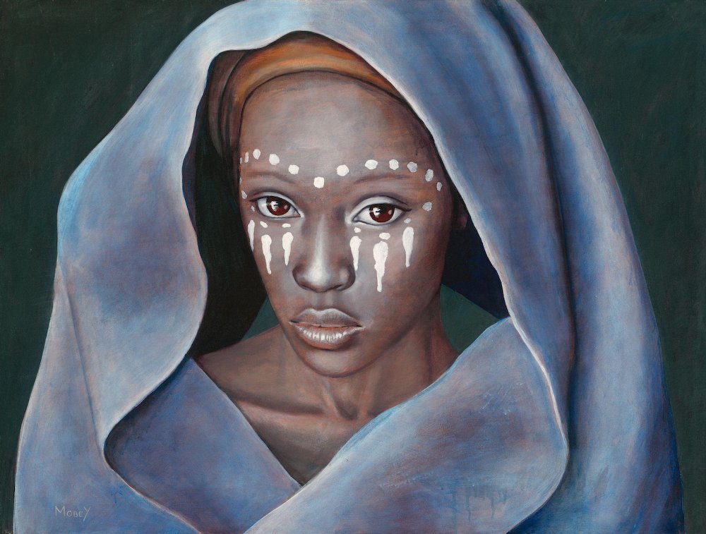 Thelma with a Blue Shawl